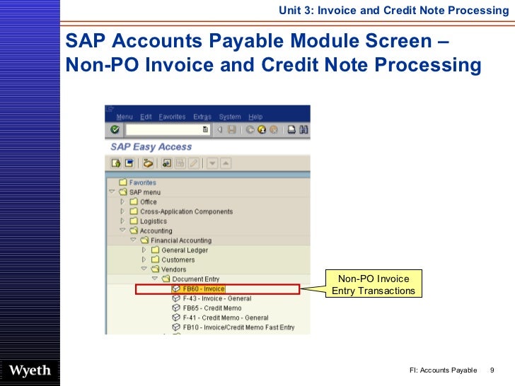 SAP Invoice Credit Note Processing http//sapdocs.info/