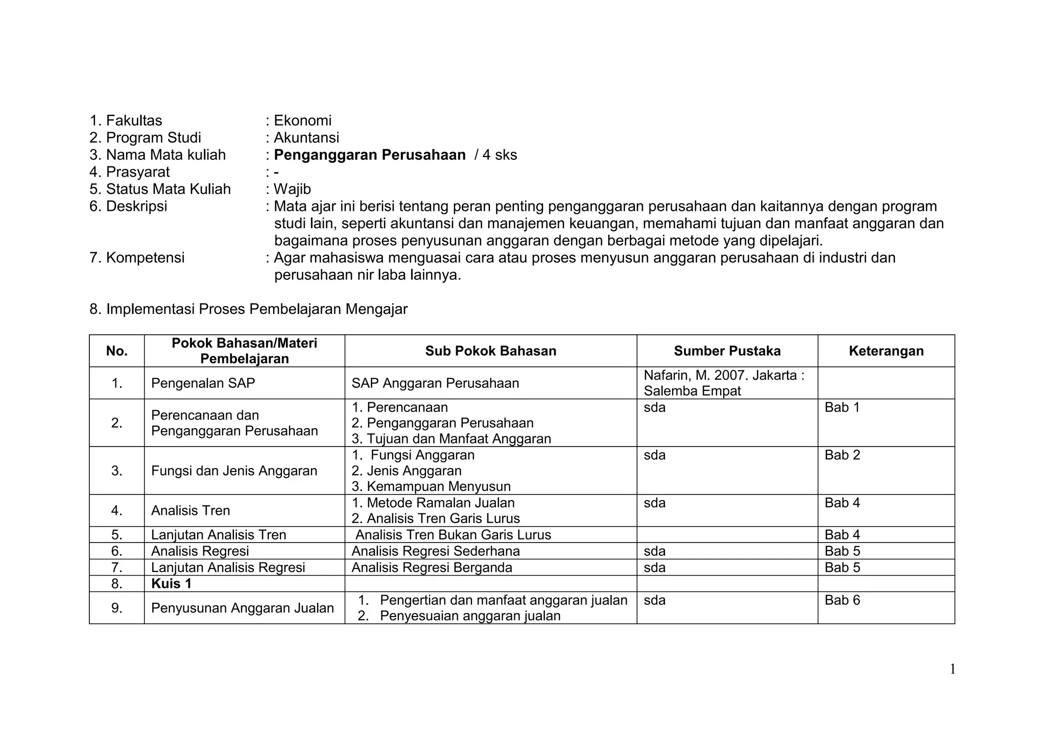 Sap anggaran perusahaan[1] | DOCX