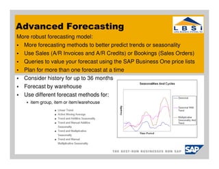 SAP Business One Forecasting | PDF