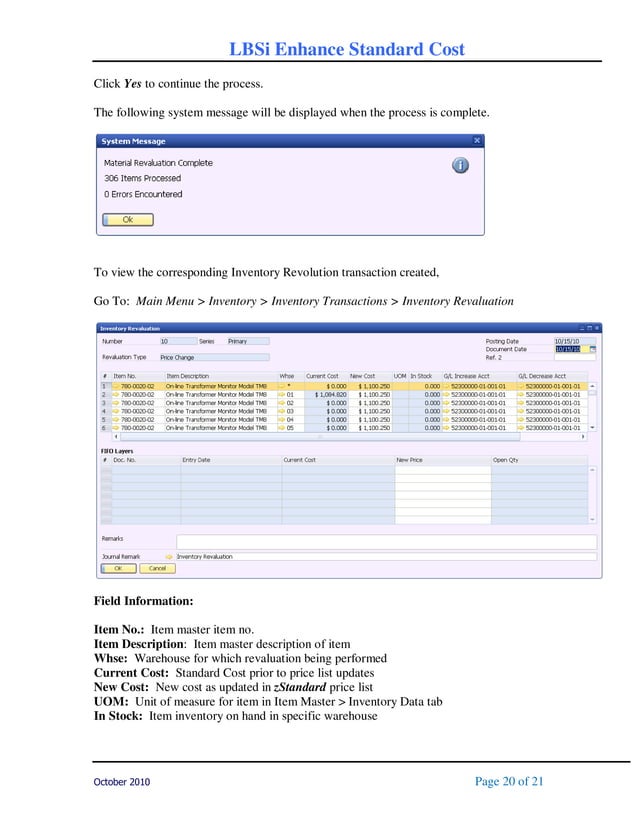 Sap businessonestandardcostrollupguide PDF