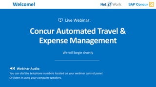 Concur Automated Travel & Expense Management | PPTX