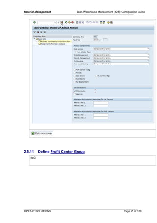 Sap Configuration Guide SAP Configuration Guide for Functional Modules (Based on IDES) | PDF