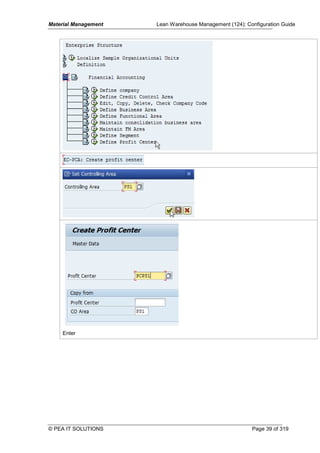Sap Configuration Guide SAP Configuration Guide for Functional Modules (Based on IDES) | PDF