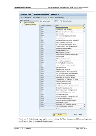 SAP Configuration Guide for Functional Modules (Based on IDES) | PDF