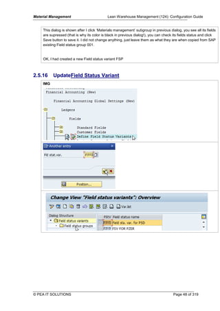 SAP Configuration Guide for Functional Modules (Based on IDES) | PDF