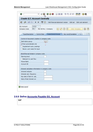 SAP Configuration Guide for Functional Modules (Based on IDES) | PDF
