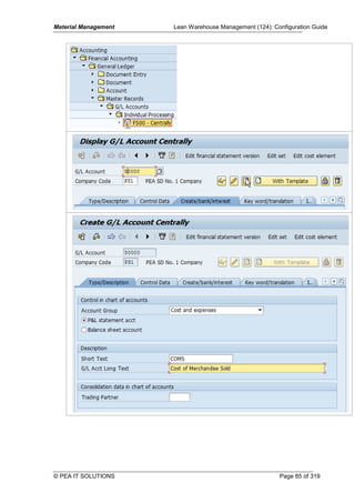 SAP Configuration Guide for Functional Modules (Based on IDES) | PDF