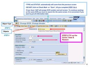 SAP Creating ECR | PPT