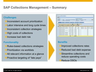 Sap Collection Process Sap credit-and-collection-management | PDF