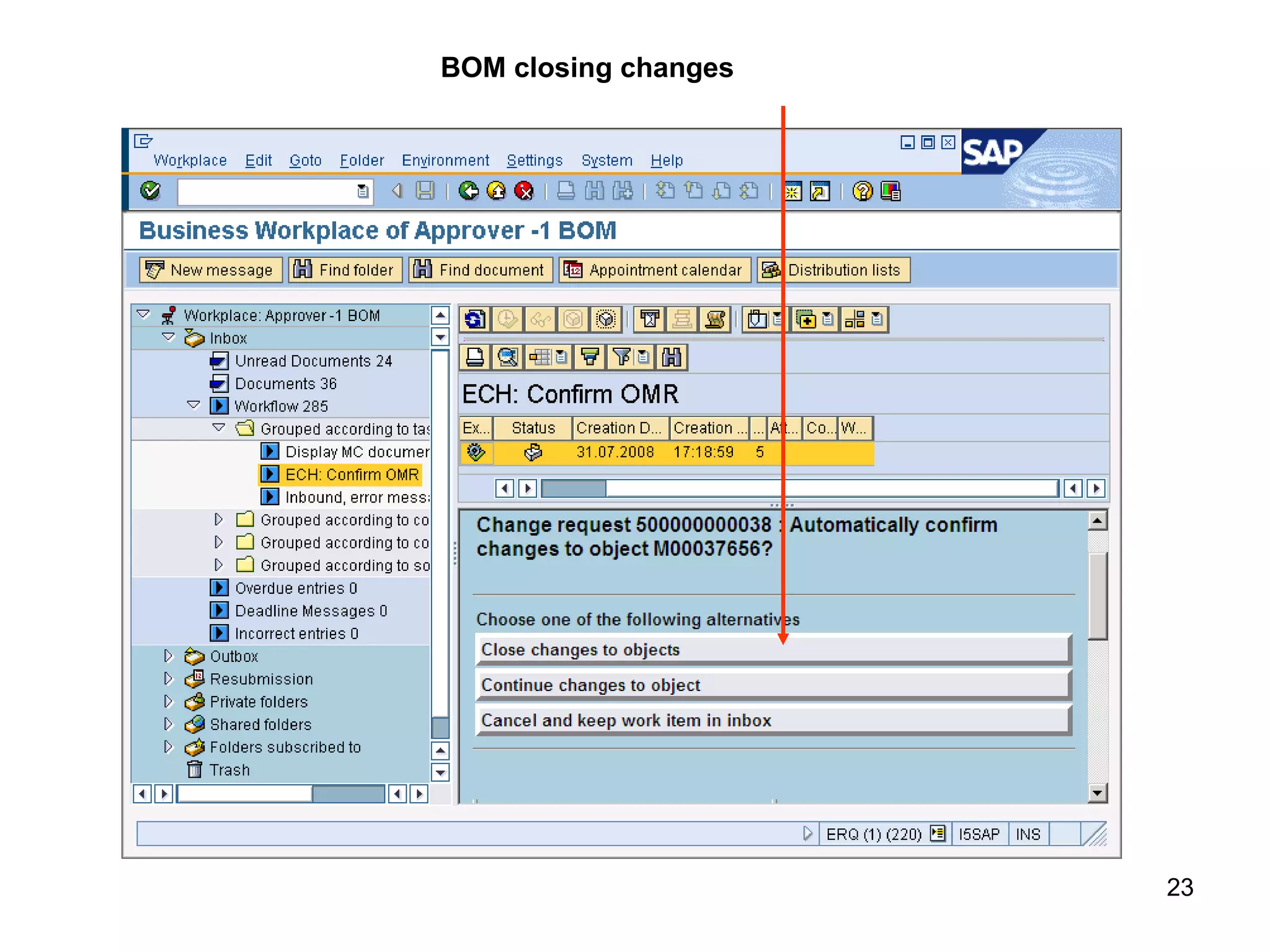 SAP: ECR, ECO, BOM | PPT