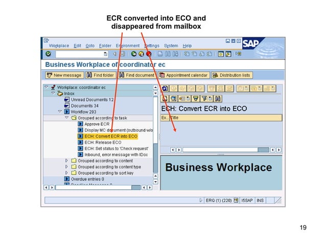 SAP: ECR, ECO, BOM | PPT