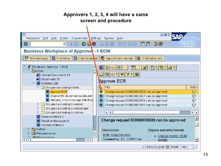 SAP ECR, ECO, BOM