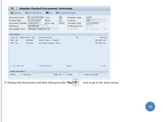 k”
Display the document and after that press the “Bac icon to go to the main
29
5. menu.
 