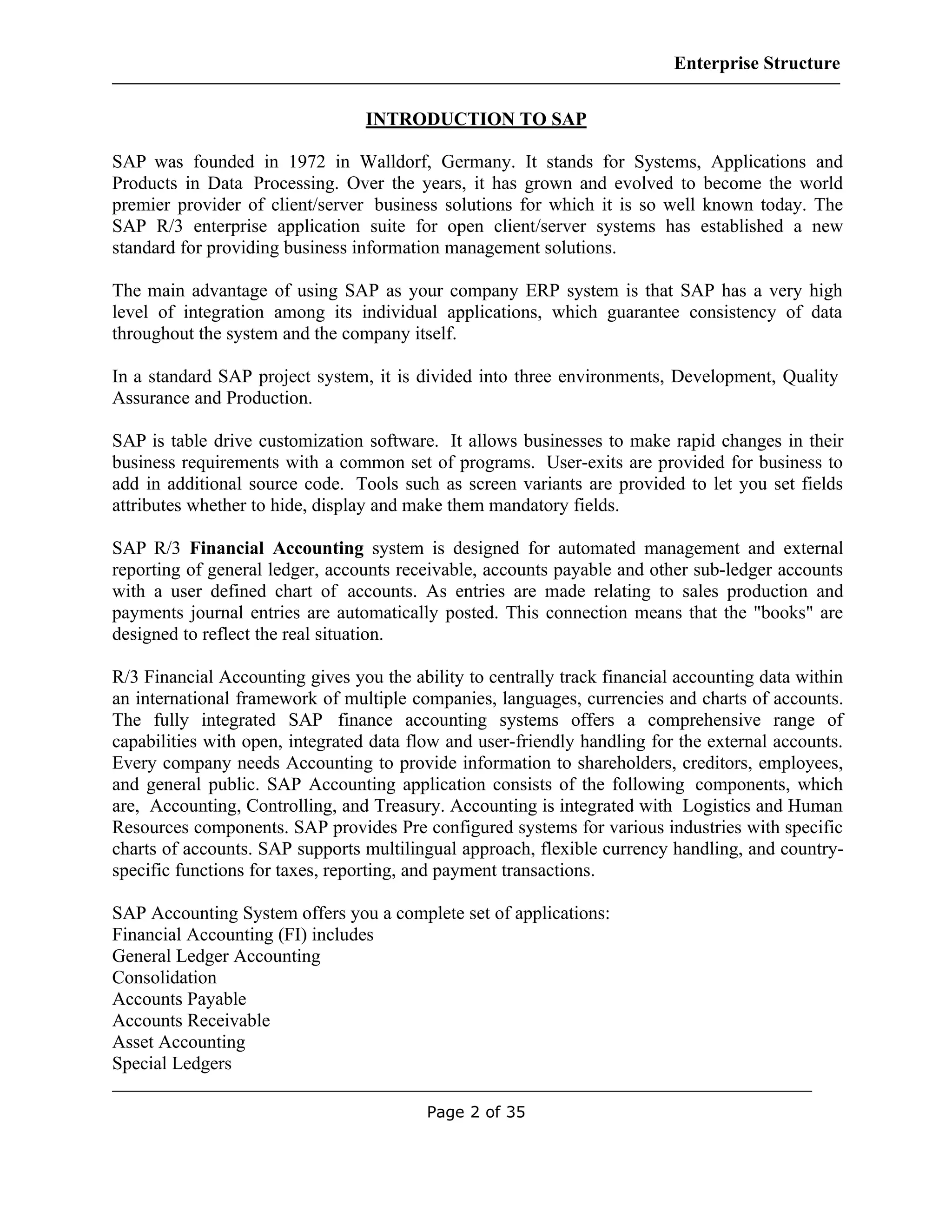 Sap fico-enterprise-structure