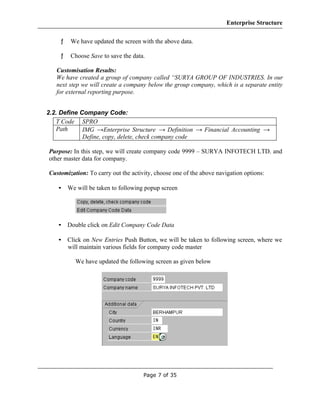 Sap fico-enterprise-structure