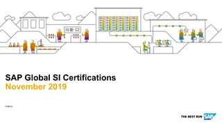 PUBLIC
SAP Global SI Certifications
November 2019
 