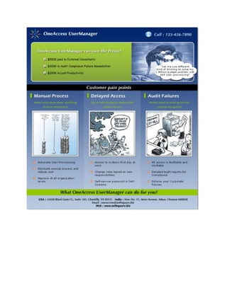 Cloud Based User Provisioning Solutions for SAP ECC System | PDF