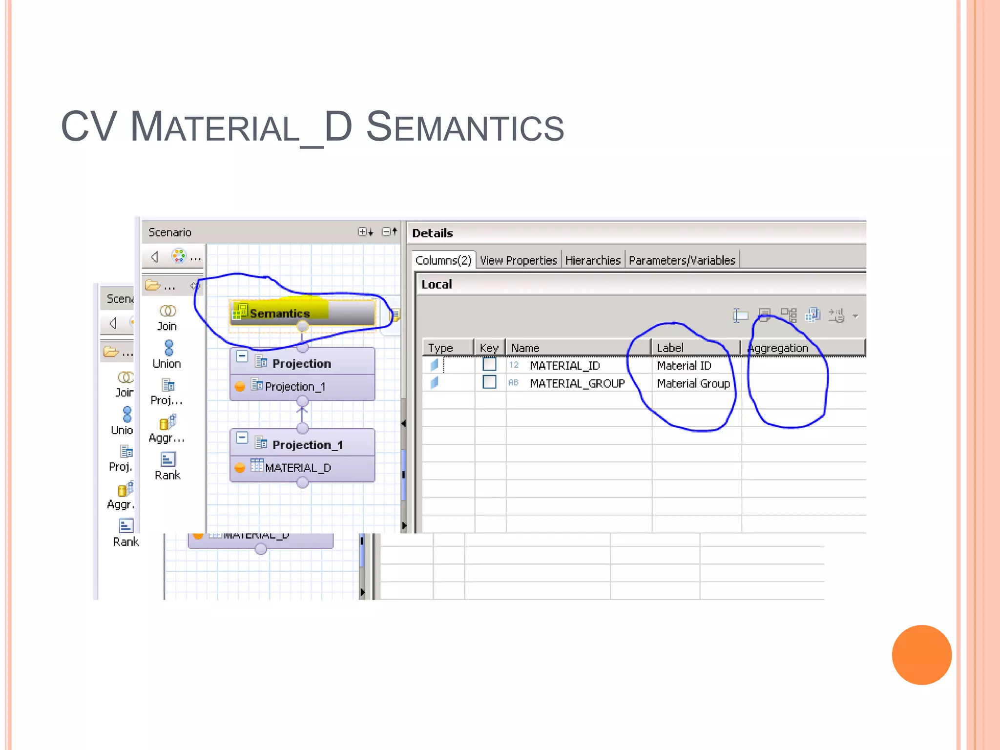 CV MATERIAL_D SEMANTICS
 