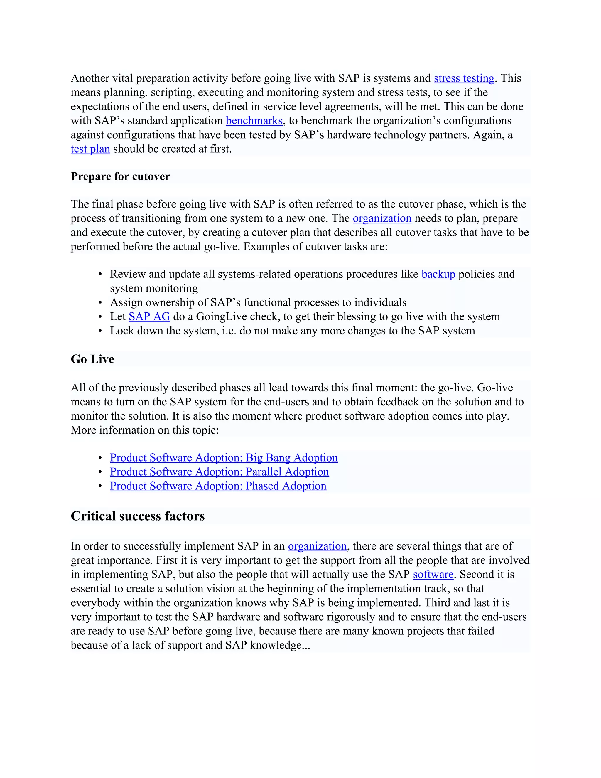 Sap Implementation Life Cycle Complete Process