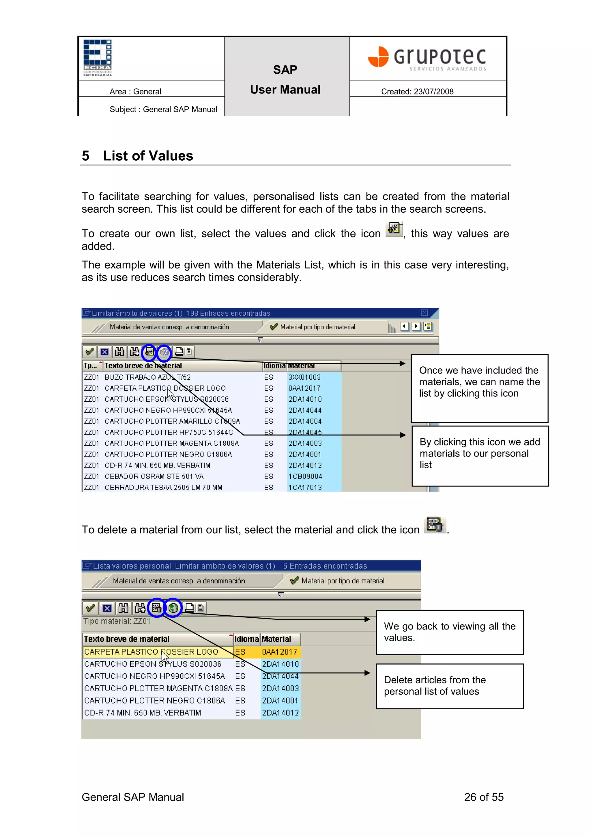 Sap User Guide.pdf Sap - Initiation Manual | PDF