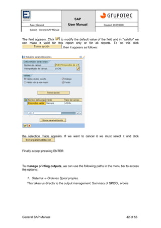 Sap User Guide.pdf Sap - Initiation Manual | PDF