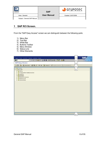 Sap Quick Reference Guide Layout Example Pdf Sap - Initiation Manual | PDF
