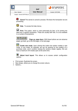 Sap User Guide.pdf Sap - Initiation Manual | PDF