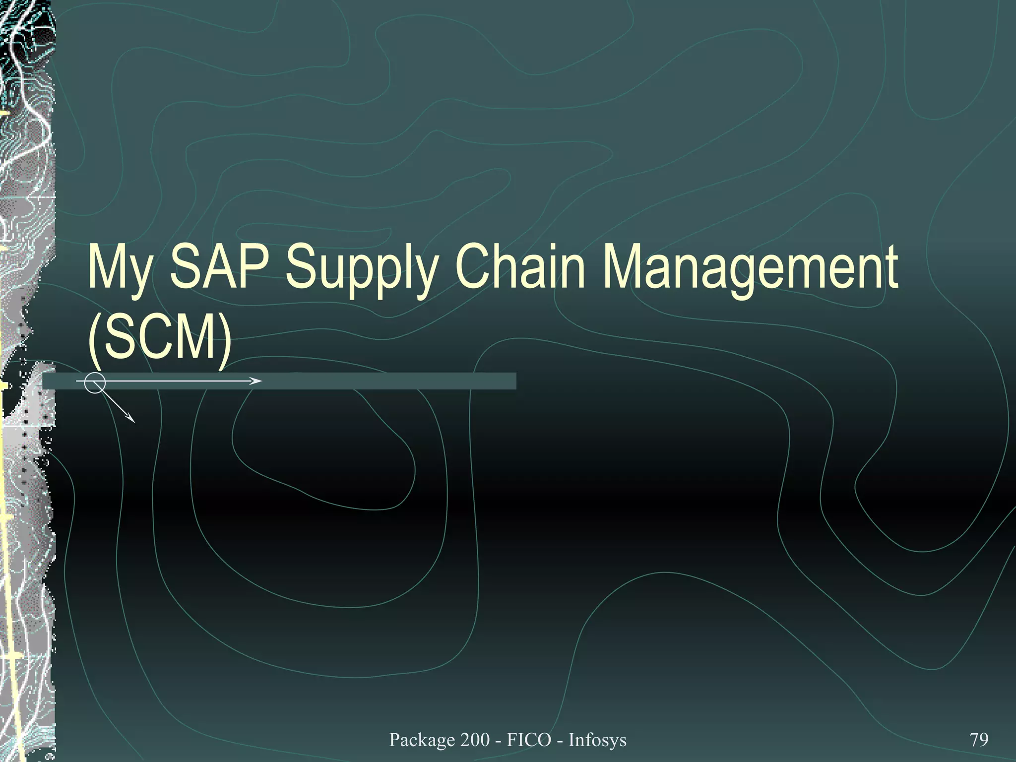 My SAP Supply Chain Management (SCM) 