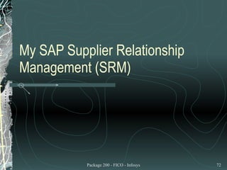 My SAP Supplier Relationship Management (SRM) 