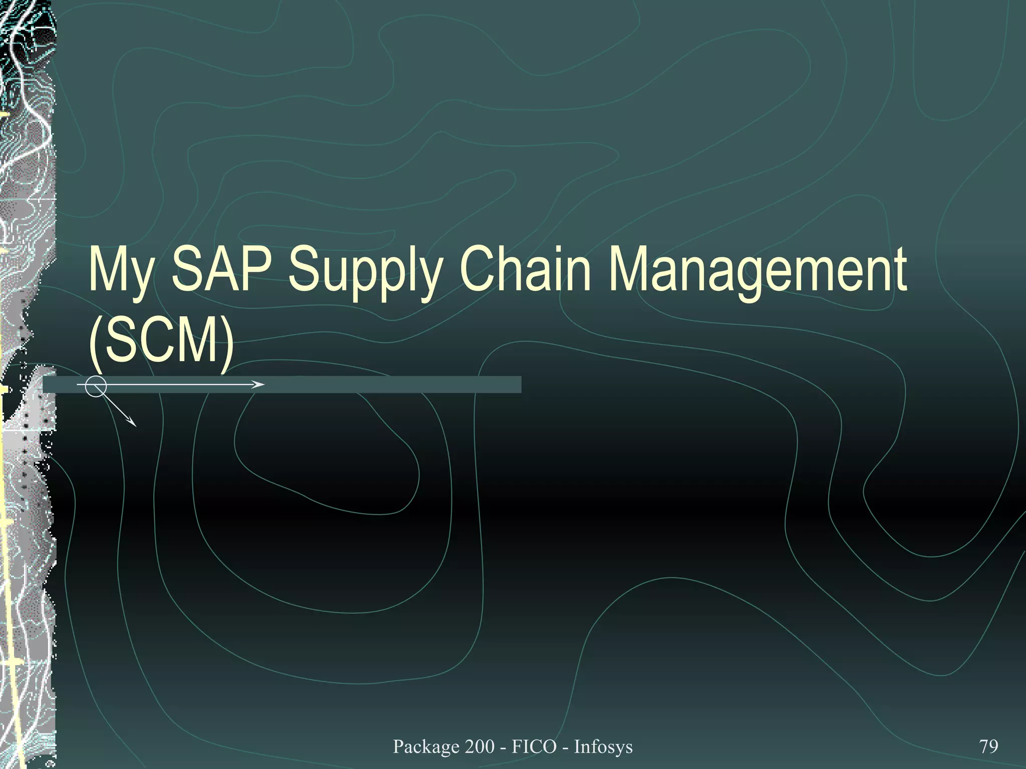 My SAP Supply Chain Management (SCM) 