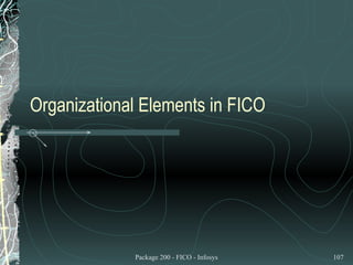 Organizational Elements in FICO 