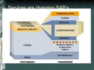Services are changing SAP’s Product portfolio 