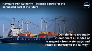 ©  2015 SAP SE or an SAP affiliate company. All rights reserved. 13Internal
“Our aim is to gradually
interconnect all modes of
transport – from waterways and
roads all the way to the railway.”
Hamburg Port Authority – steering course for the
connected port of the future
 