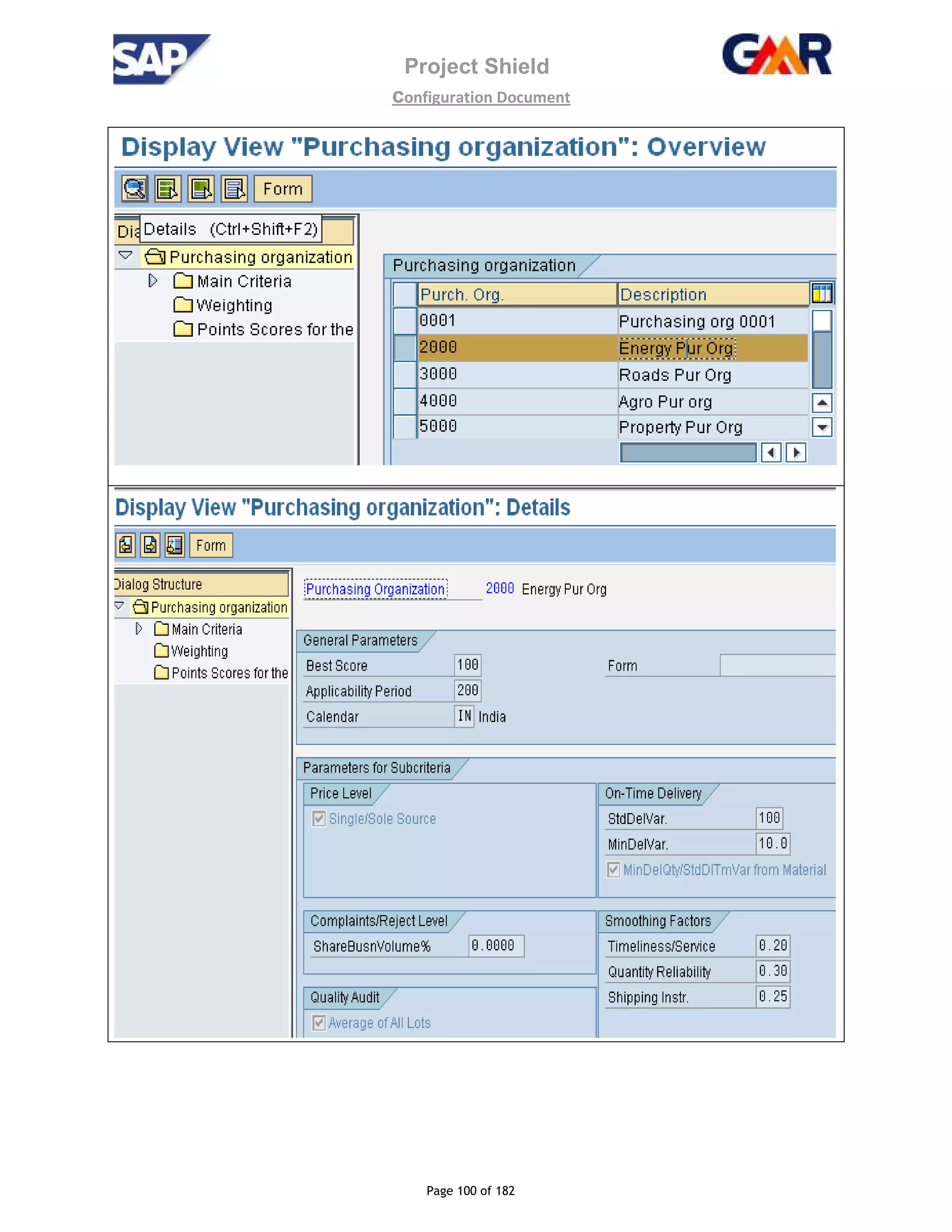 Project Shield
configuration Document
Page 100 of 182
 
