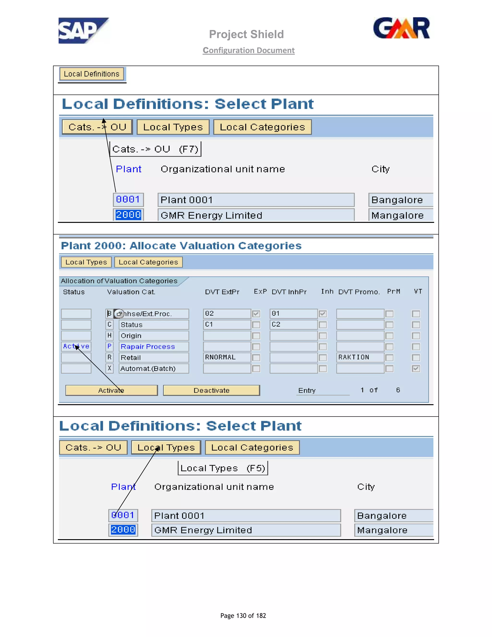 Project Shield
configuration Document
Page 130 of 182
 