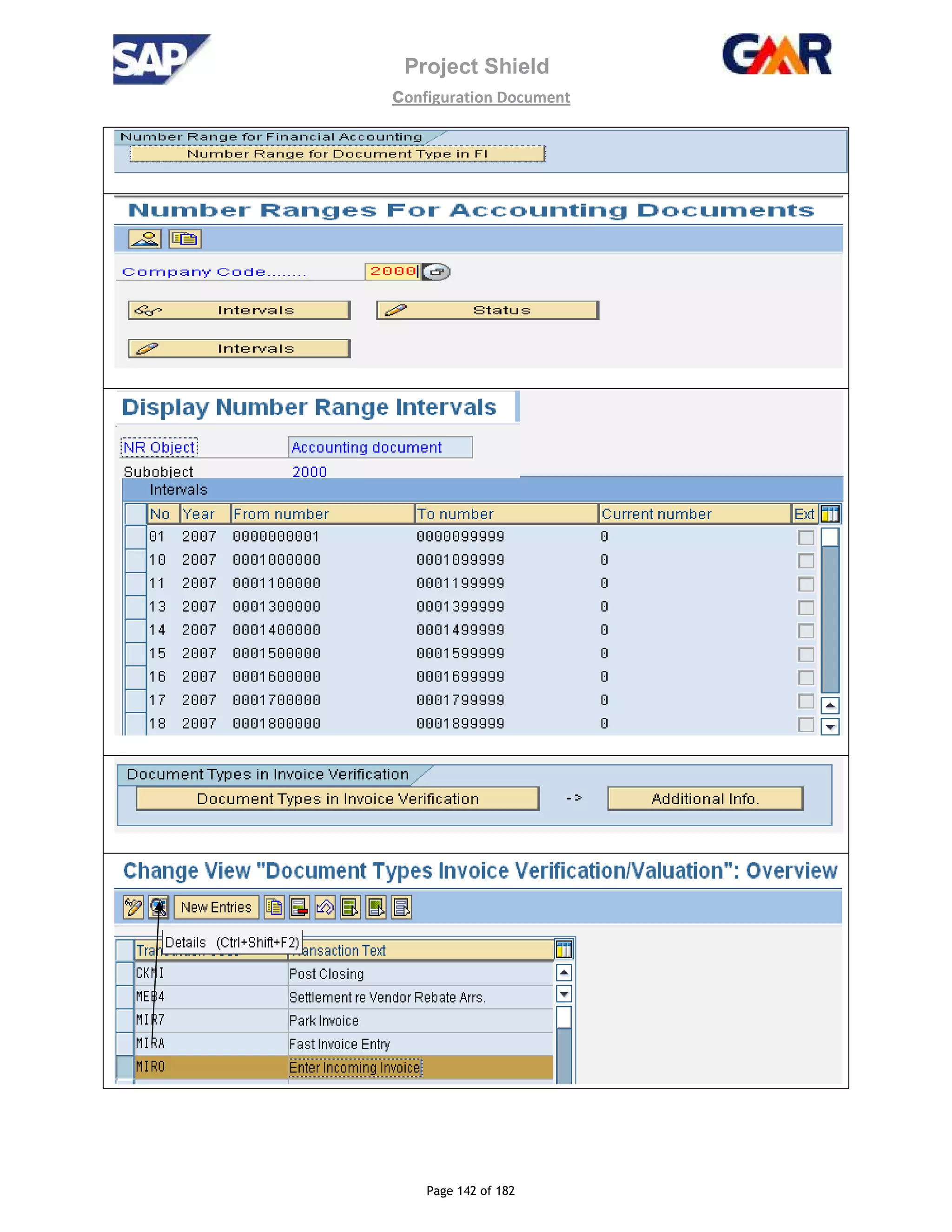 Project Shield
configuration Document
Page 142 of 182
 