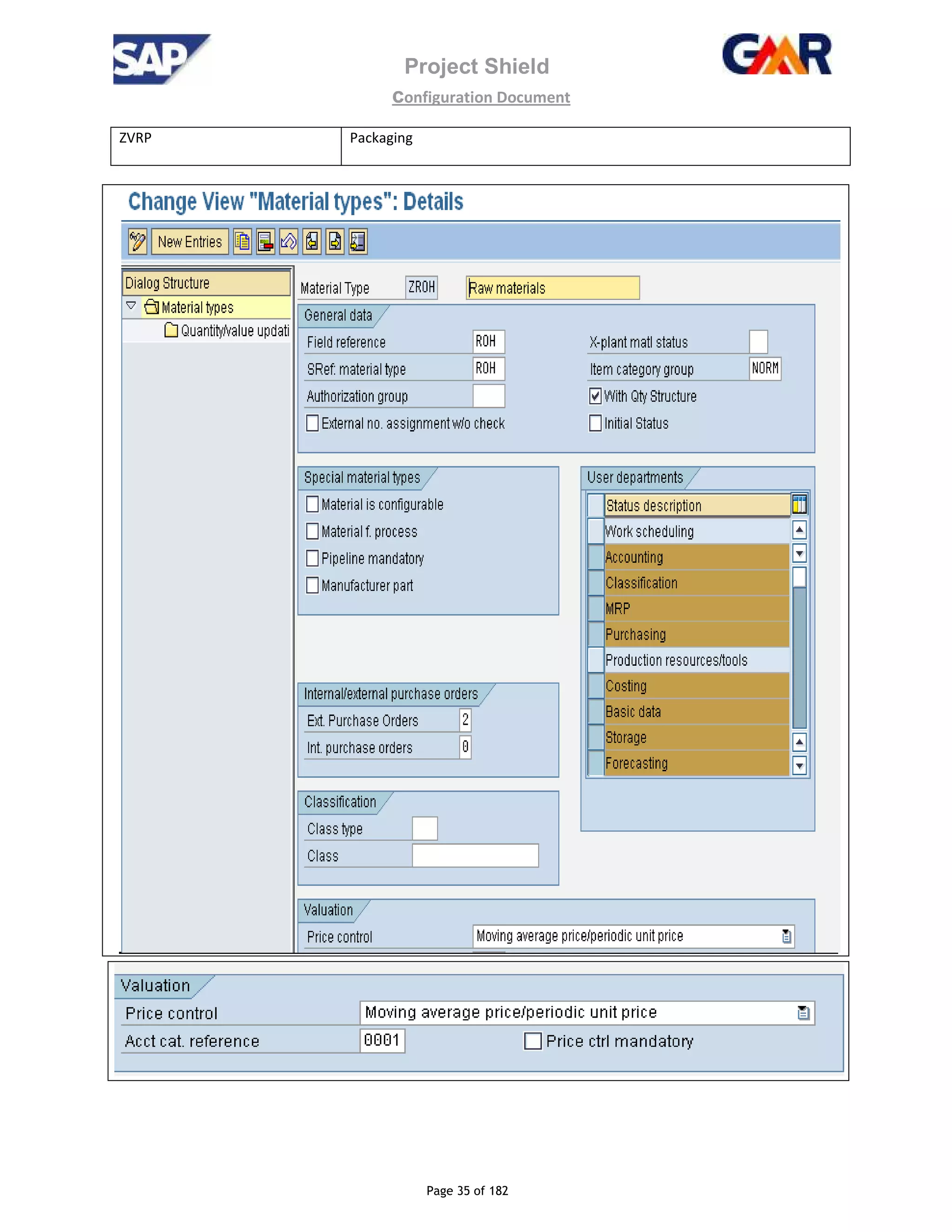 Project Shield
configuration Document
Page 35 of 182
ZVRP Packaging
 