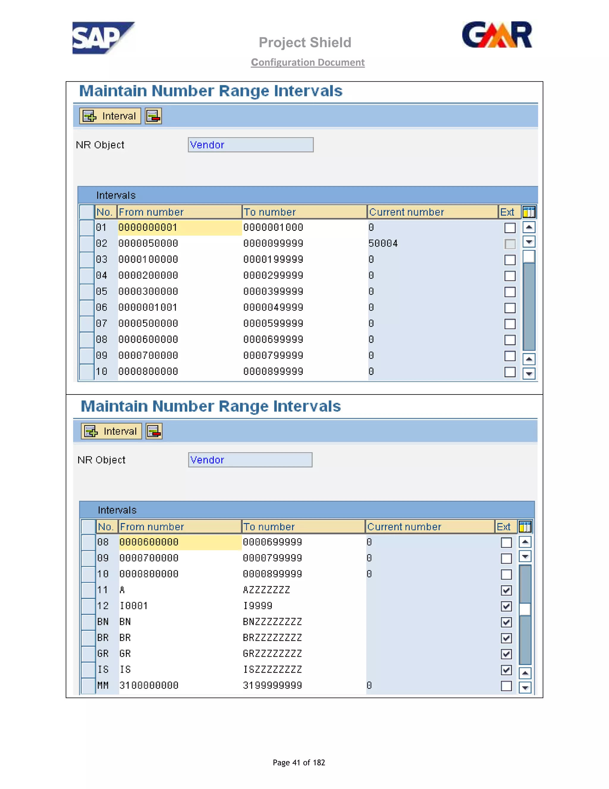Project Shield
configuration Document
Page 41 of 182
 