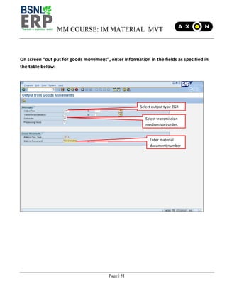 Sap mm-im-goods-movements-user-manual | PDF
