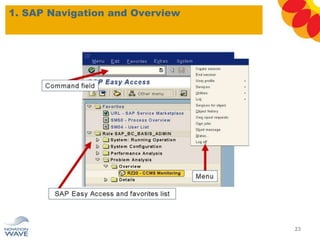 1. SAP Navigation and Overview
23
 