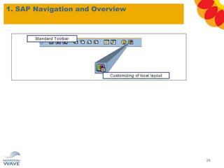 1. SAP Navigation and Overview
26
 