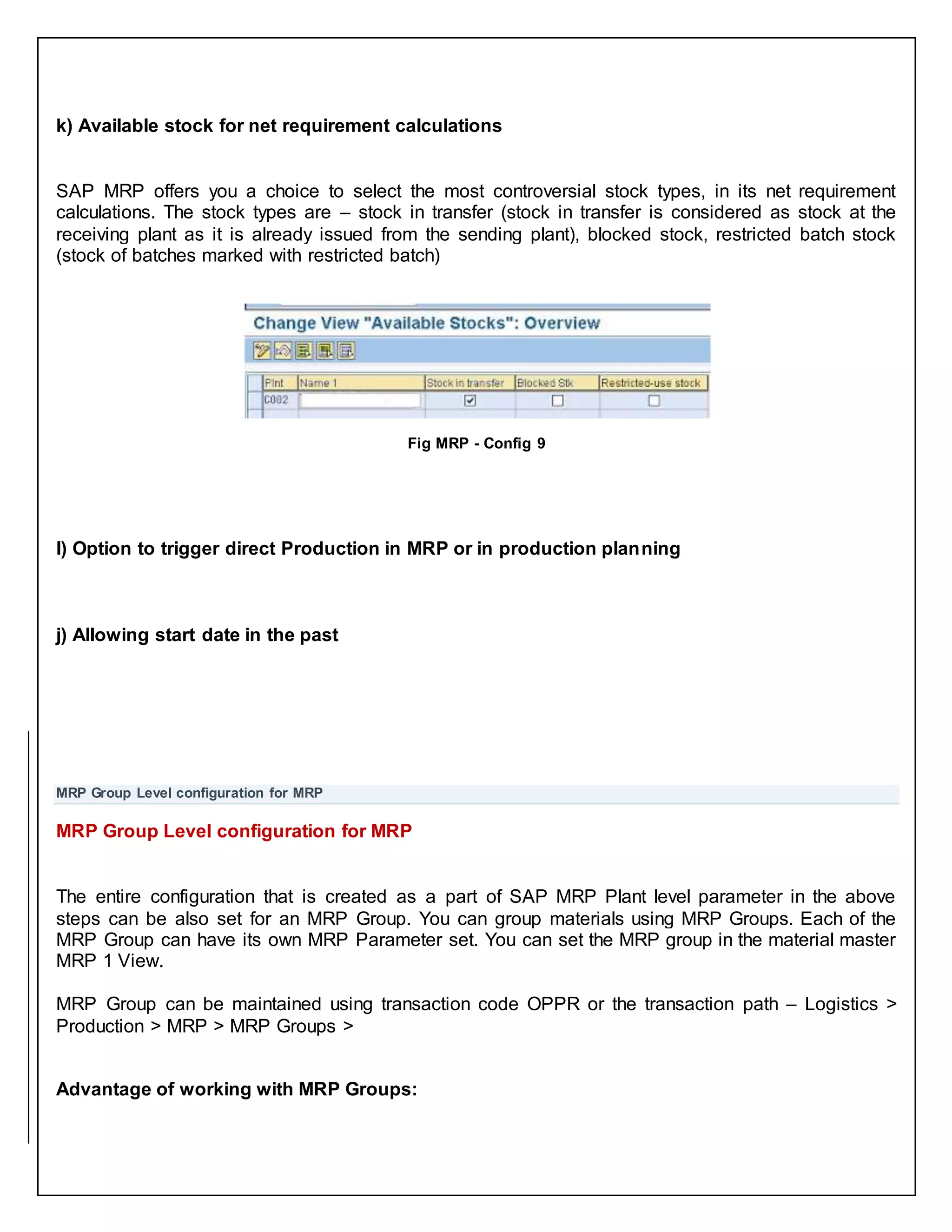Sap mrp-configuration-pp | DOCX | Business | Business and Finance