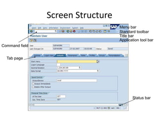 Sap Command Window sap-overview.ppt