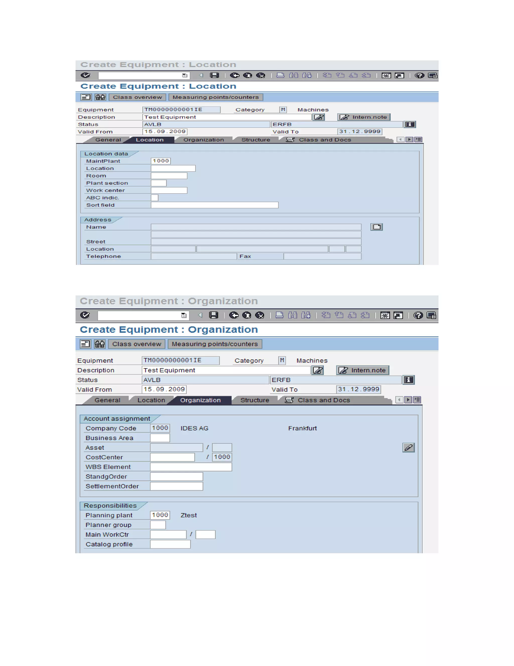 SAP PM Master Data Training Guide | PDF