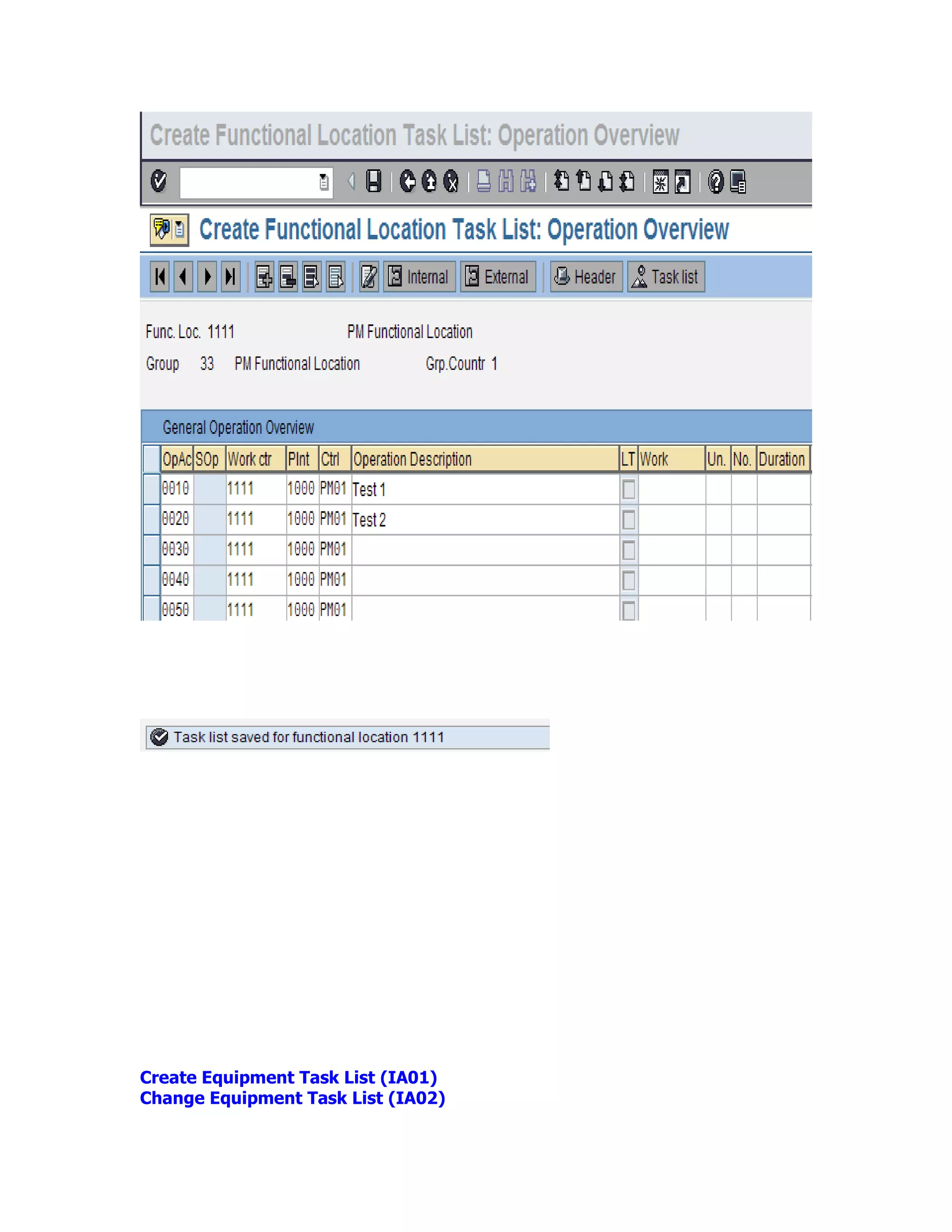 SAP PM Master Data Training Guide | PDF