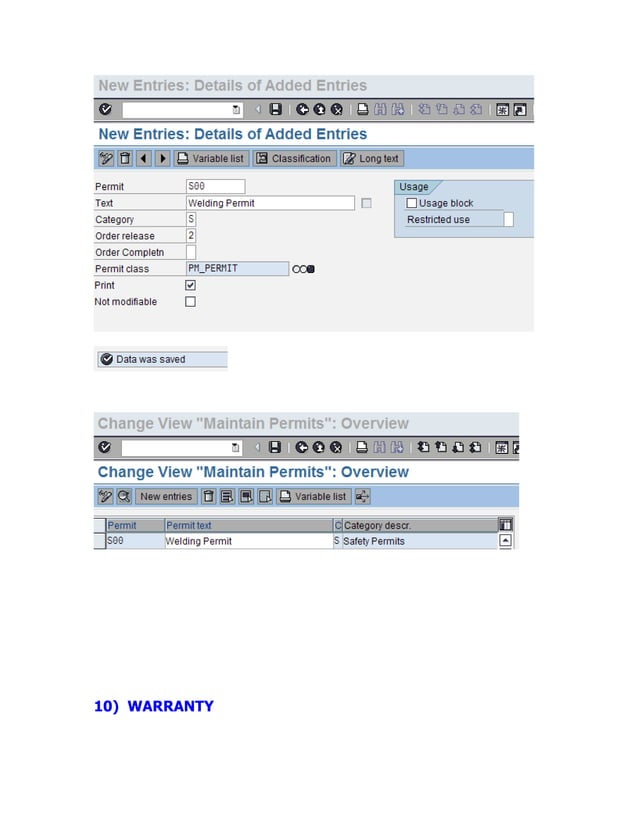 SAP PM Master Data Training Guide | PDF