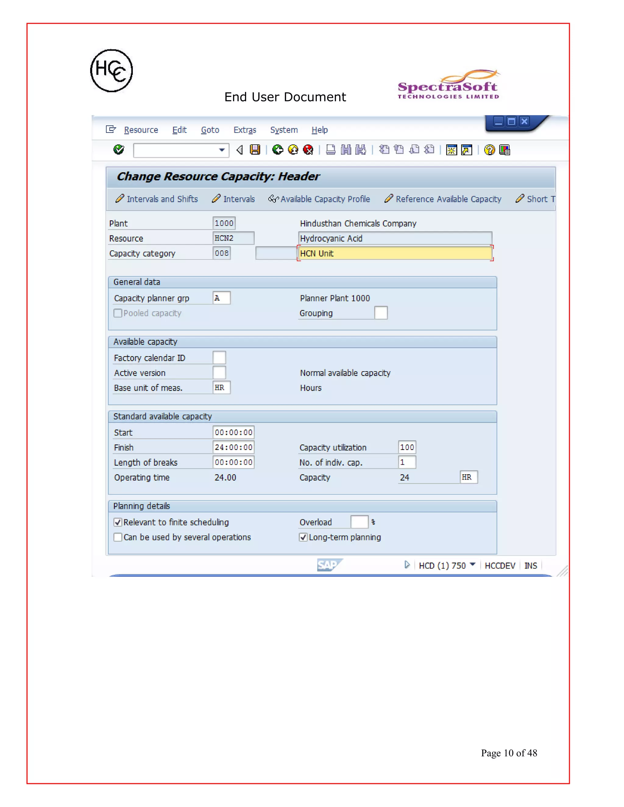 End User Document
Page 10 of 48
 