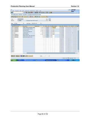 Production Planning User Manual Version 1.0
Page 66 of 152
 