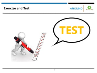 61
Exercise and Test
TEST
 