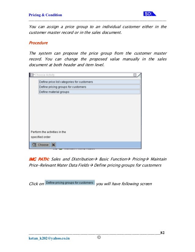 Sap Sd Pricing In Depth Configuration Guide